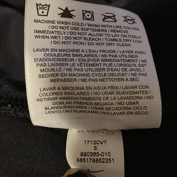 Nike Black Dri-Fit Athletic Capri Pants SZ Small Ankle Pants Pull-On Leggings - Picture 13 of 14